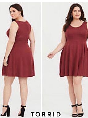 NWT Torrid Rust Textured Sweater Midi Dress